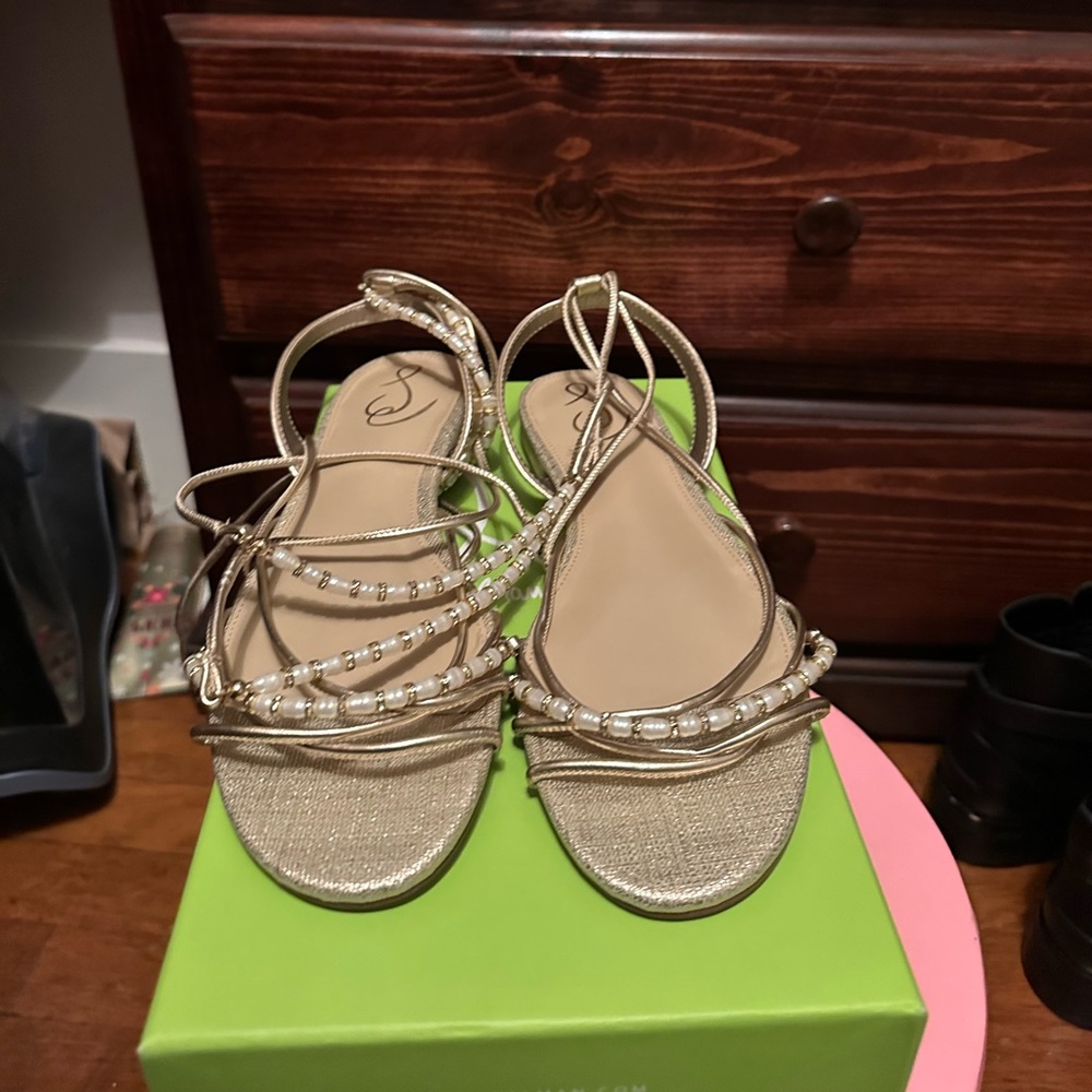 Sam Edelman Tie up Sandals Size 10 New With Box